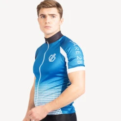 Dare 2b AEP VIrtuosity Homme Cyclosport Maillot Manches Courtes - Dégradé Bleu / Blanc -VéloStyle Boutique aep virtuosity homme cyclosport maillot manches courtes degrade bleu blanc 3
