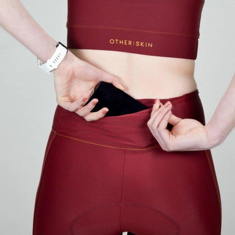 Cuissard Cyclisme Femme Bordeaux Ecoresponsable 5 Cuissard Cyclisme Femme Bordeaux Ecoresponsable – Image 3