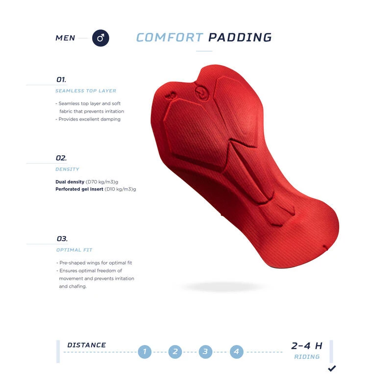 Rogelli Cuissard Long Velo Sans Bretelless Avec Peau Homme - Essential 4 Rogelli Cuissard Long Velo Sans Bretelless Avec Peau Homme - Essential – Image 2