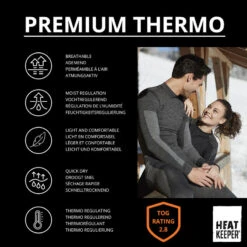 Heatkeeper Sous-vêtements De Ski Thermiques Homme Premium Noir - Lot De 4 -VéloStyle Boutique heatkeeper sous vetements de ski thermiques homme premium noir lot de 4 4