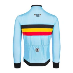 Bioracer Maillot Cycliste à Manches Longues - Bleu - Officiel Equipe Belgique (2023) -VéloStyle Boutique maillot cycliste a manches longues bleu officiel equipe belgique 2023 2