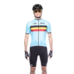Bioracer Maillot Cycliste - Bleu - Unisexe - Officiel Equipe Belgique (2022) -VéloStyle Boutique maillot cycliste bleu unisexe officiel equipe belgique 2022 3