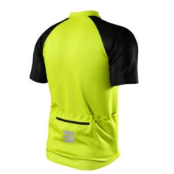 Maillot Manches Courtes Shot Unlimited Zip Jaune -VéloStyle Boutique maillot manches courtes shot unlimited zip jaune 2