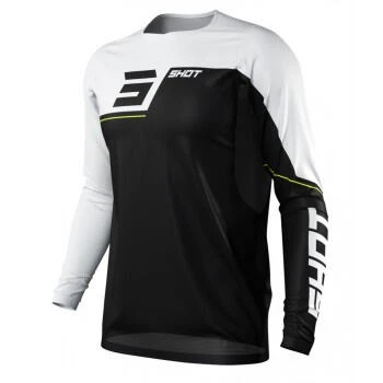 Maillot Manches Longues Shot Revolt Noir/Blanc 3 Maillot Manches Longues Shot Revolt Noir/Blanc