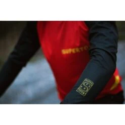 Maillot Vélo FreeRide Rouge Manches Longues -VéloStyle Boutique maillot velo freeride rouge manches longues 2