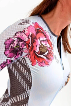 Maillot Vélo Maches Coutres Pour Femmes Print Floral 8andCounting -VéloStyle Boutique maillot velo maches coutres pour femmes print floral 8andcounting 3