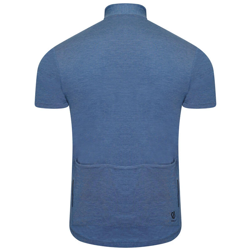Dare 2b Pedal It Out T-shirt De Cyclisme Zippé à Moitié Pour Homme - Bleu 5 Dare 2b Pedal It Out T-shirt De Cyclisme Zippé à Moitié Pour Homme - Bleu – Image 3