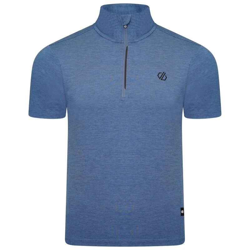 Dare 2b Pedal It Out T-shirt De Cyclisme Zippé à Moitié Pour Homme - Bleu 3 Dare 2b Pedal It Out T-shirt De Cyclisme Zippé à Moitié Pour Homme - Bleu