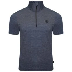 Dare 2b Pedal It Out T-shirt De Cyclisme Zippé à Moitié Pour Homme - Gris