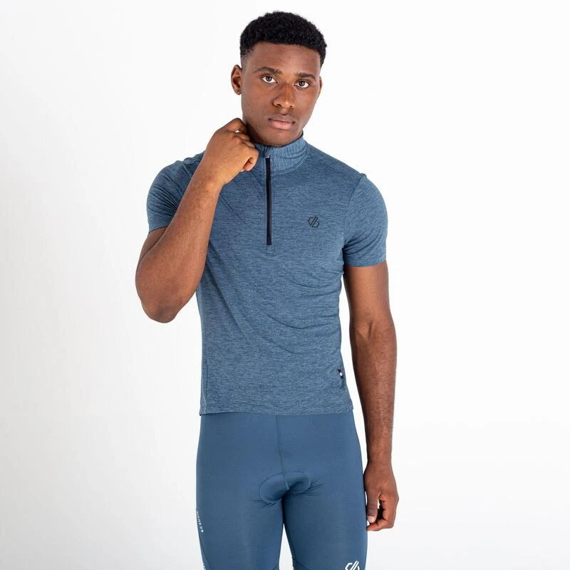 Dare 2b Pedal It Out T-shirt De Cyclisme Zippé à Moitié Pour Homme - Gris 6 Dare 2b Pedal It Out T-shirt De Cyclisme Zippé à Moitié Pour Homme - Gris – Image 4