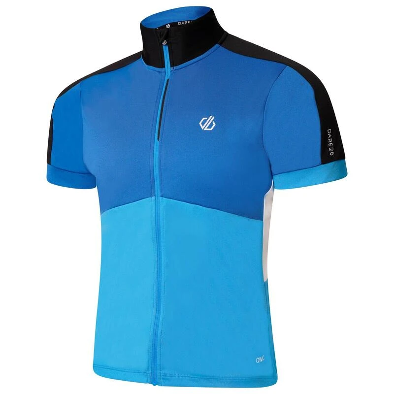 Dare 2b Protraction II T-shirt De Cyclisme Zippé à Manches Courtes Pour Homme - Bleu 4 Dare 2b Protraction II T-shirt De Cyclisme Zippé à Manches Courtes Pour Homme - Bleu – Image 2