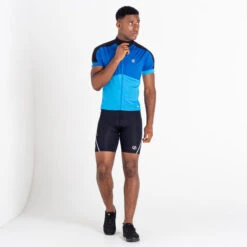 Dare 2b Protraction II T-shirt De Cyclisme Zippé à Manches Courtes Pour Homme - Bleu 11 Dare 2b Protraction II T-shirt De Cyclisme Zippé à Manches Courtes Pour Homme - Bleu -VéloStyle Boutique protraction ii t shirt de cyclisme zippe a manches courtes pour homme bleu 4