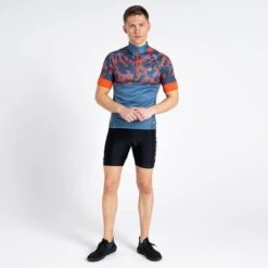 Dare 2b Stay The Course II T-shirt De Cyclisme Zippé à Moitié Pour Homme - Bleu -VéloStyle Boutique stay the course ii t shirt de cyclisme zippe a moitie pour homme bleu 3