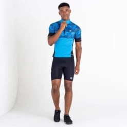 Dare 2b Stay The Course II T-shirt De Cyclisme Zippé à Moitié Pour Homme - Bleu Vif -VéloStyle Boutique stay the course ii t shirt de cyclisme zippe a moitie pour homme bleu vif 4