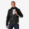 BTWIN VESTE PLUIE CHAUDE VÉLO 540 HOMME NOIRE 1 BTWIN VESTE PLUIE CHAUDE VÉLO 540 HOMME NOIRE -VéloStyle Boutique veste pluie chaude velo 540 homme noire