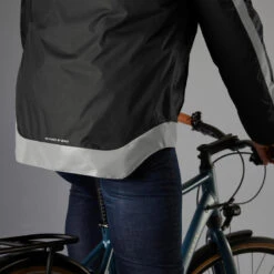 BTWIN VESTE PLUIE CHAUDE VÉLO 540 HOMME NOIRE -VéloStyle Boutique veste pluie chaude velo 540 homme noire 4